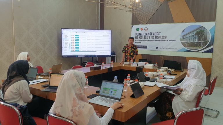 Surveillance Audit ISO 9001:2015 & ISO 21001:2018 di UIN Maulana Malik Ibrahim Malang